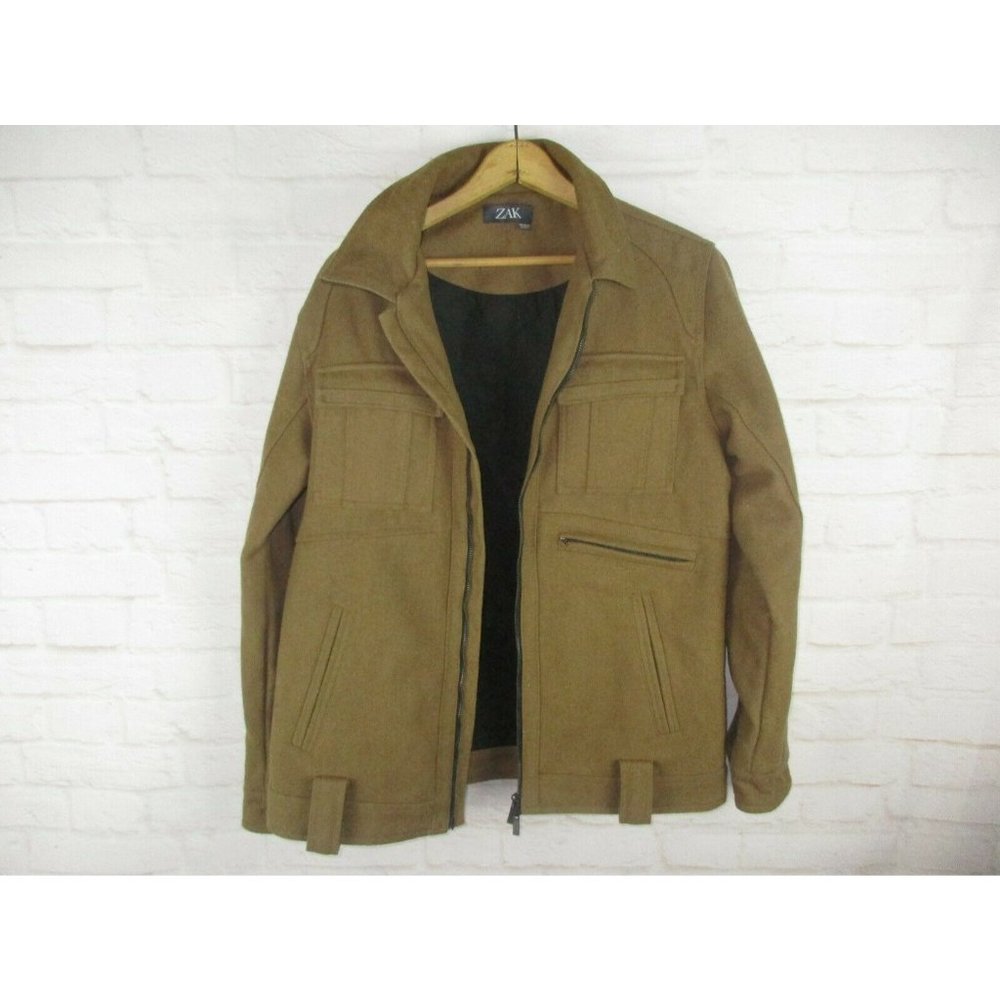ZAK men's size Medium Tan Brown Wool Blend Casual